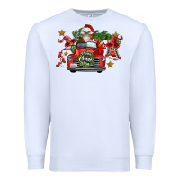 White merry christmas truck gnomies Premium Sweatshirt - FaDigitalArtStudio
