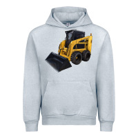 Heather Grey Skid Steer Loader Urban Hoodie - LillyAllenDesigns