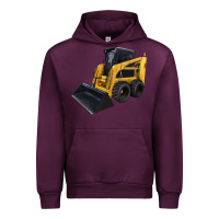 Mauve Wine Skid Steer Loader Urban Hoodie - LillyAllenDesigns
