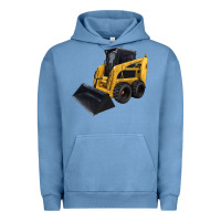 Pigment Pebble Blue Skid Steer Loader Urban Hoodie - LillyAllenDesigns
