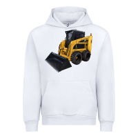 White Skid Steer Loader Urban Hoodie - LillyAllenDesigns