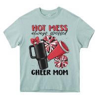 Arona hot mess always stressed cheer mom Heavy Core Tee - MaliasSmallBusiness