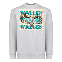 Heather Grey wallen with bull skull Heavyweight Sweatshirt - TumblerDesignByShophia