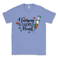 Colony Blue nursing i̇s a work of heart Classic Tee - JahusDesignShop