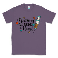 Lavender nursing i̇s a work of heart Classic Tee - JahusDesignShop
