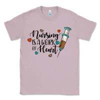 Lilac nursing i̇s a work of heart Classic Tee - JahusDesignShop