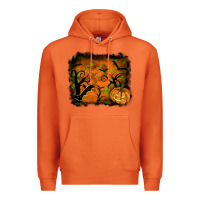 Carrot Halloween Background Premium Hoodie - RanaPortraitStore