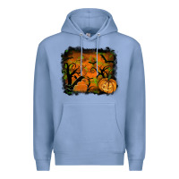 Colony Blue Halloween Background Premium Hoodie - RanaPortraitStore
