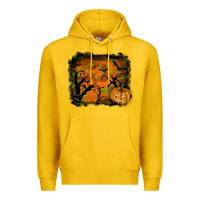 Lemon Halloween Background Premium Hoodie - RanaPortraitStore