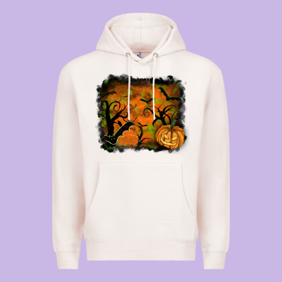 Halloween Background Premium Hoodie Designed By Ranaportraitstore