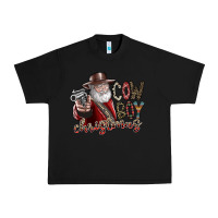 Black cowboy christmas Urban Heavy Tee - SublimationCraftShop