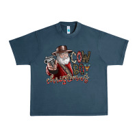 Midnight Navy cowboy christmas Urban Heavy Tee - SublimationCraftShop