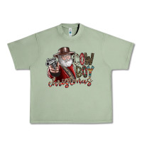 Oil Green cowboy christmas Urban Heavy Tee - SublimationCraftShop