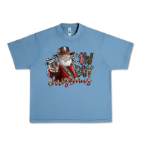 Pebble Blue cowboy christmas Urban Heavy Tee - SublimationCraftShop