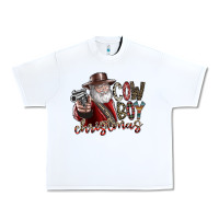 White cowboy christmas Urban Heavy Tee - SublimationCraftShop