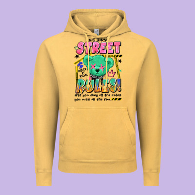 Street Rules Vintage Hoodie Designed By Artiststas