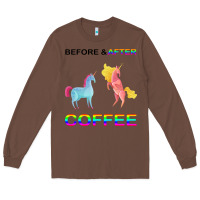 Chestnut Before After Coffee Long Sleeve Tee - Bettercallsaul