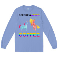 Colony Blue Before After Coffee Long Sleeve Tee - Bettercallsaul