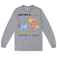 Heather Grey Before After Coffee Long Sleeve Tee - Bettercallsaul
