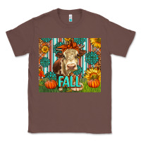 Chestnut Western Fall Cow Classic Tee - LillyAllenDesigns