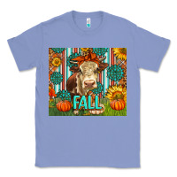 Colony Blue Western Fall Cow Classic Tee - LillyAllenDesigns