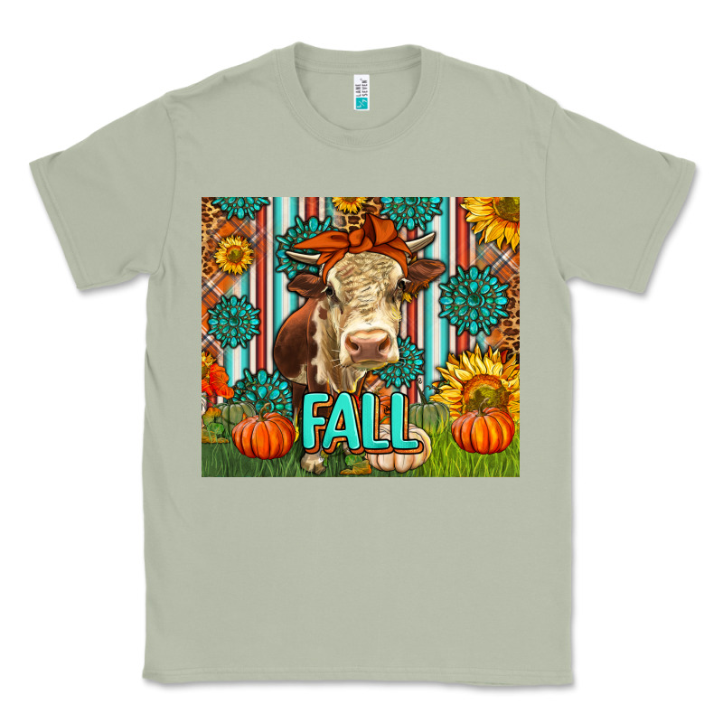 Western Fall Cow Classic Tee by LillyAllenDesigns | Teevron