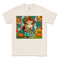 Natural Western Fall Cow Classic Tee - LillyAllenDesigns
