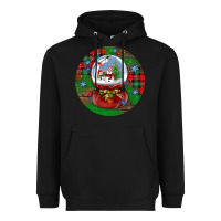 Black snow globe christmas ornament Heavyweight Hoodie - BundleAndBundleShop