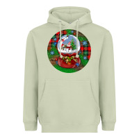 Matcha snow globe christmas ornament Heavyweight Hoodie - BundleAndBundleShop