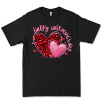 Black happy valentine's day hearts Premium Tee - MaliasSmallBusiness