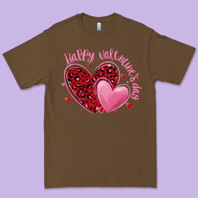 Happy Valentine's Day Hearts Premium Tee Designed By Maliassmallbusiness