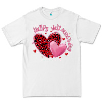 White happy valentine's day hearts Premium Tee - MaliasSmallBusiness