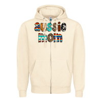 Sandshell Aussie mom Zipper Hoodie - CowCowDesign