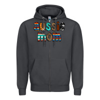 Smoke Aussie mom Zipper Hoodie - CowCowDesign