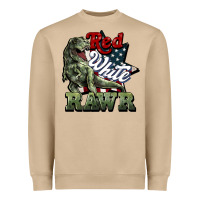 Mushroom Red white rawr 4th of july Heavyweight Sweatshirt - HowdyJamesFarm