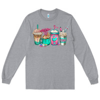 Heather Grey cna nurse coffee cups Long Sleeve Tee - Jasminsmagicworld
