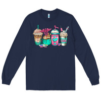 Navy cna nurse coffee cups Long Sleeve Tee - Jasminsmagicworld