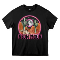 Black neon moon Heavy Core Tee - MaliasSmallBusiness