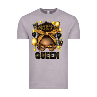 Vintage Zinc birthday queen afro messy bun Vintage Tee - Artiststas