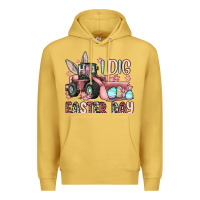 Antique Gold I dig Easter Day Premium Hoodie - OliviaCreatesArt