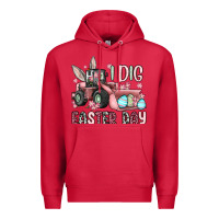 Cardinal I dig Easter Day Premium Hoodie - OliviaCreatesArt