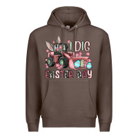 Coffee I dig Easter Day Premium Hoodie - OliviaCreatesArt