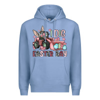 Colony Blue I dig Easter Day Premium Hoodie - OliviaCreatesArt