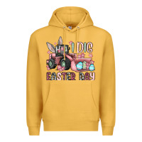 Mustard I dig Easter Day Premium Hoodie - OliviaCreatesArt