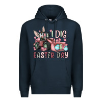 Navy I dig Easter Day Premium Hoodie - OliviaCreatesArt