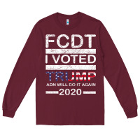 Burgundy hell yeah i voted trump and will do it again 2020 Long Sleeve Tee - Bettercallsaul