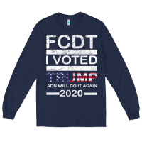 Navy hell yeah i voted trump and will do it again 2020 Long Sleeve Tee - Bettercallsaul