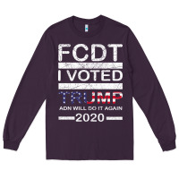 Plum hell yeah i voted trump and will do it again 2020 Long Sleeve Tee - Bettercallsaul