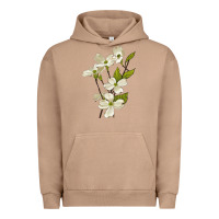Pigment Burro American Dogwood Flower Illustrations Urban Hoodie - LillyAllenDesigns