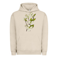 Pigment French Oak American Dogwood Flower Illustrations Urban Hoodie - LillyAllenDesigns